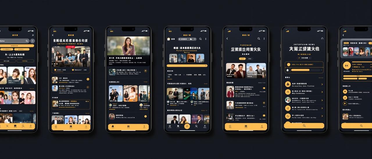 爆料网 APP 界面预览展示
